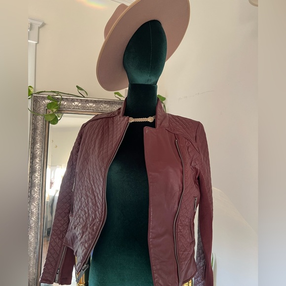 Michael Kors Leather Jacket - Picture 1 of 8